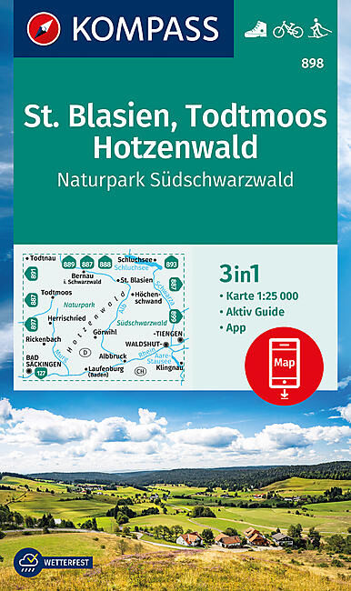 KOMPASS - 898 ST BLASIEN TODTMOOS HOTZENWALD