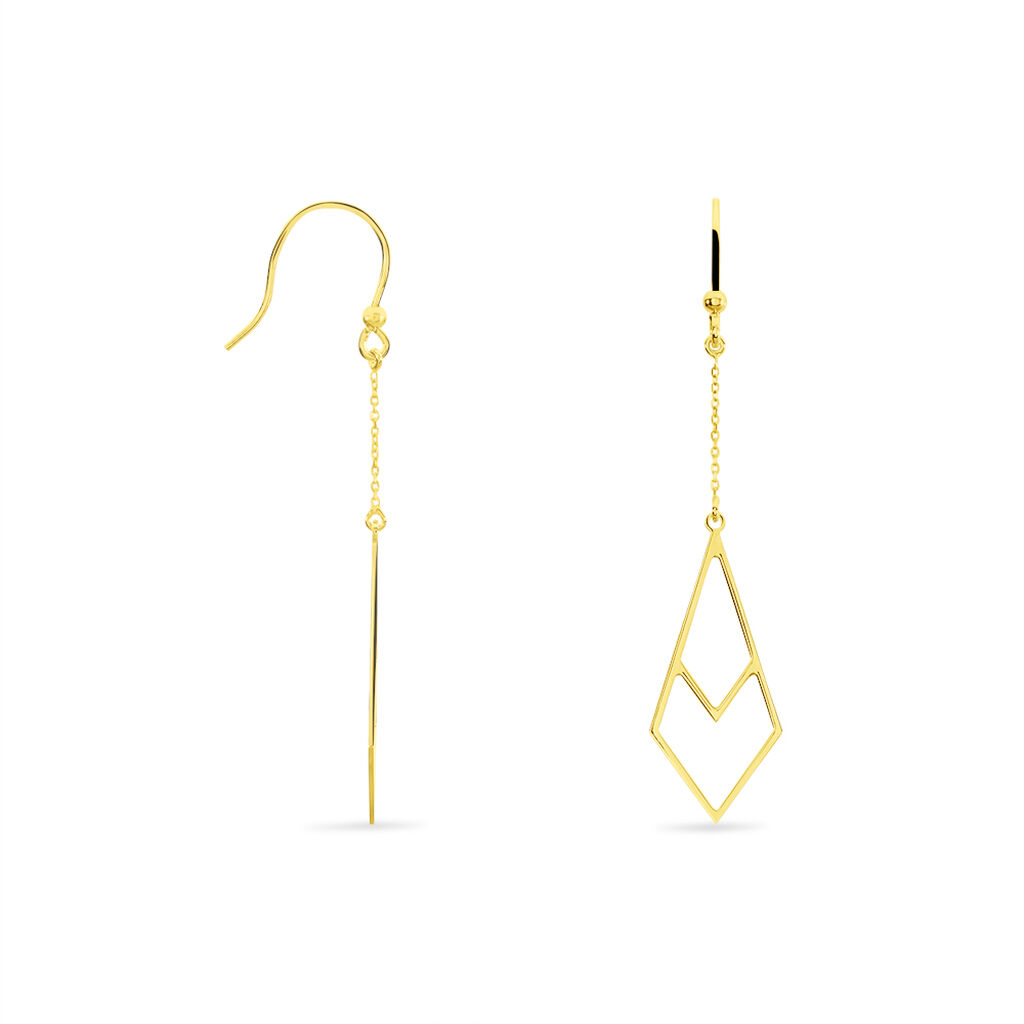 Boucles D'oreilles Pendantes Swanny Or Jaune