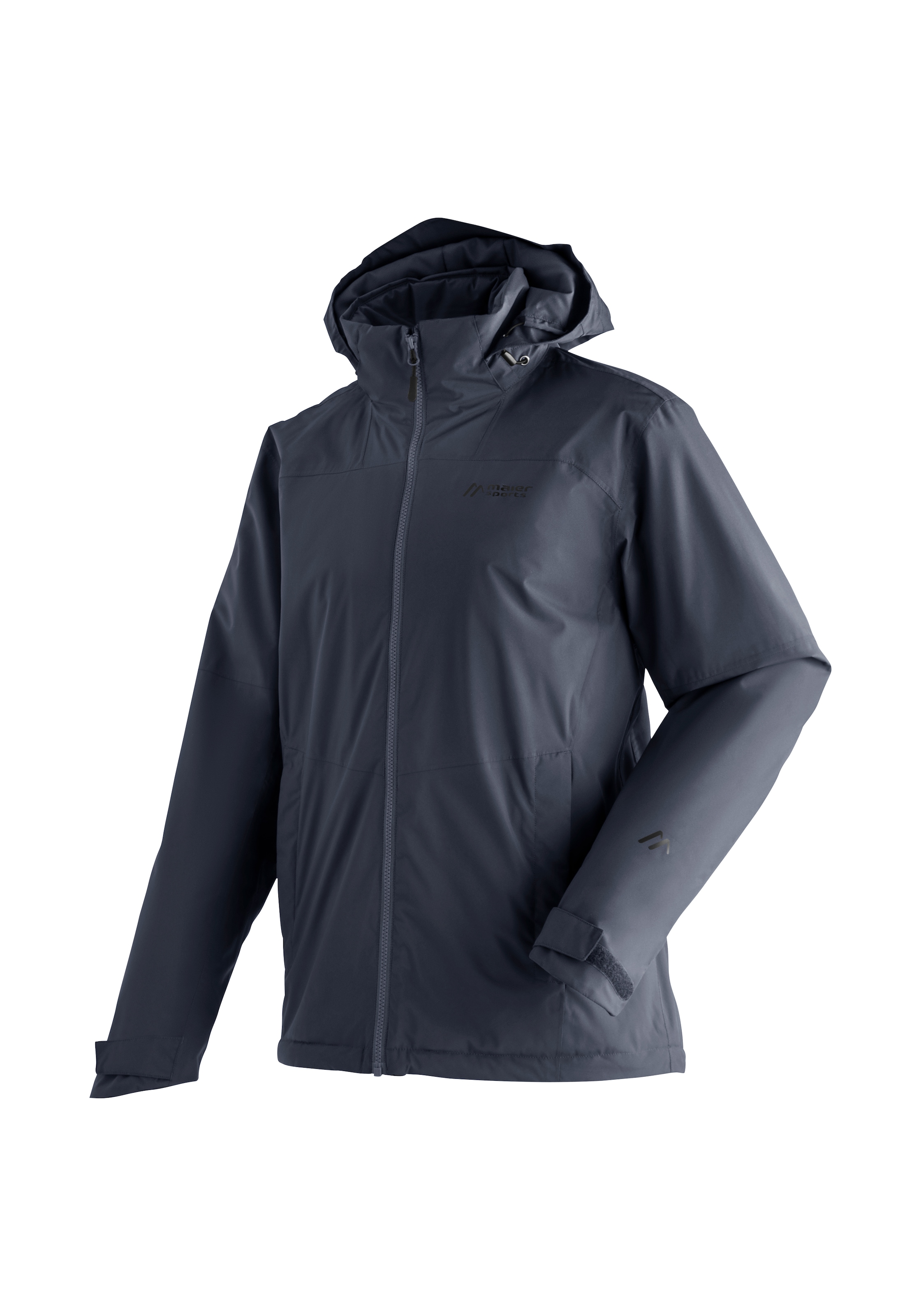 Maier Sports Regenjacke »Metor Therm Rec M« warme Herren Jacke mit Kapuze, Winterjacke wasserdicht atmungsaktiv