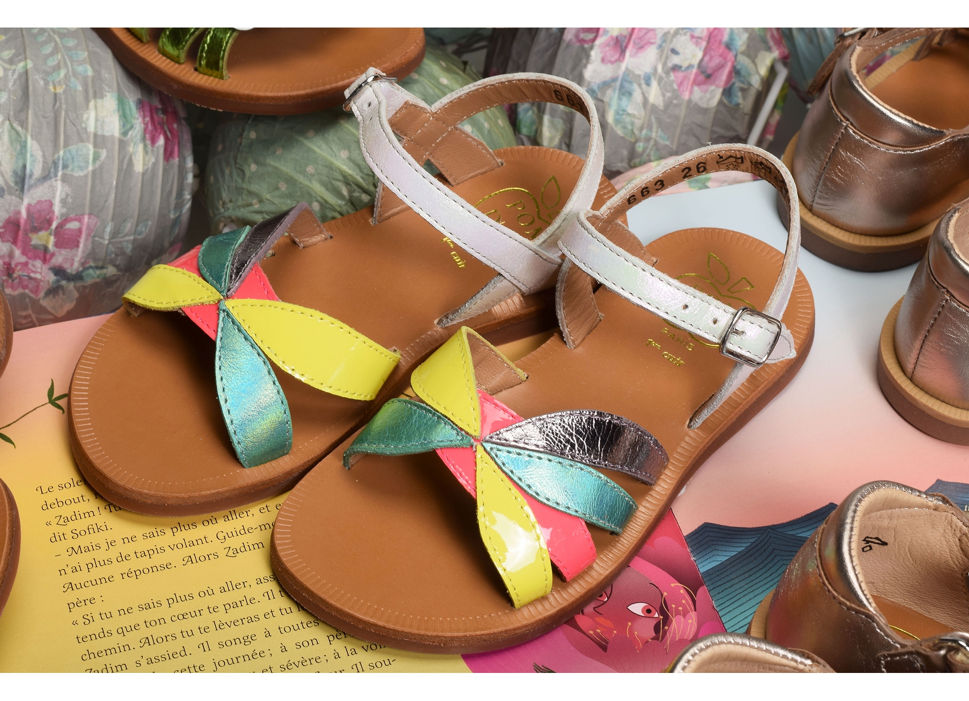 Plagette oto multicolore