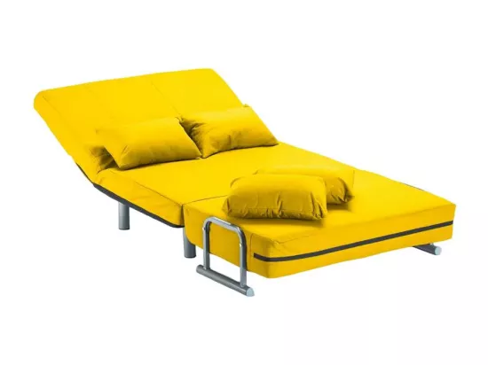 Fauteuil convertible robuste en tissu lit convertible SALINGER