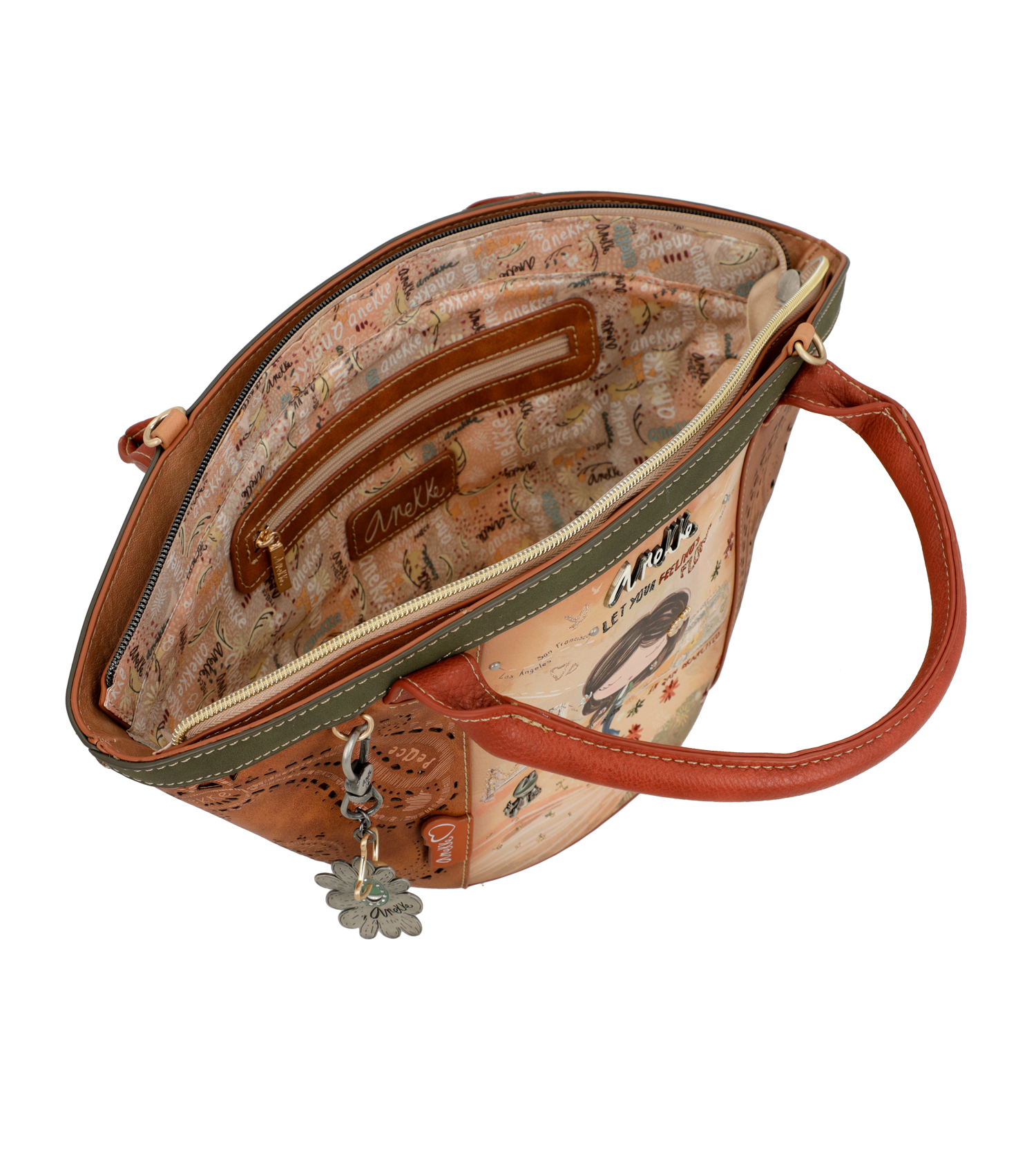 Anekke Basket Tasche braun beige