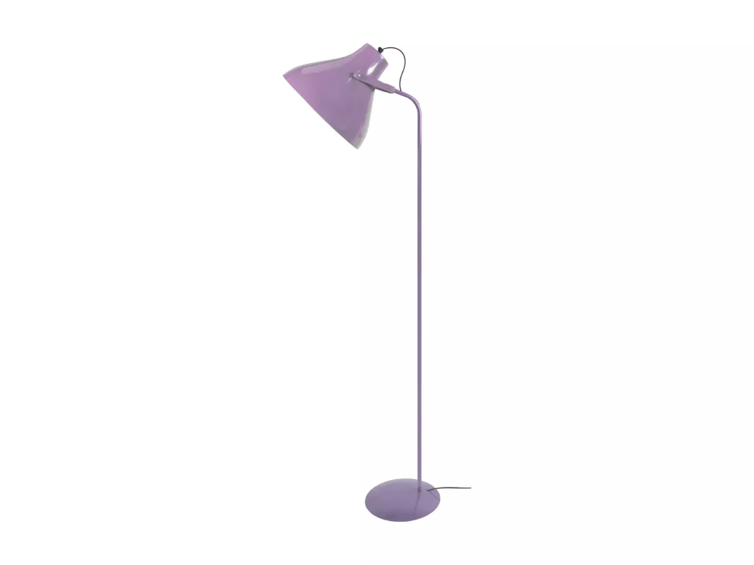 Lampadaire , métal mauve 150 cm.