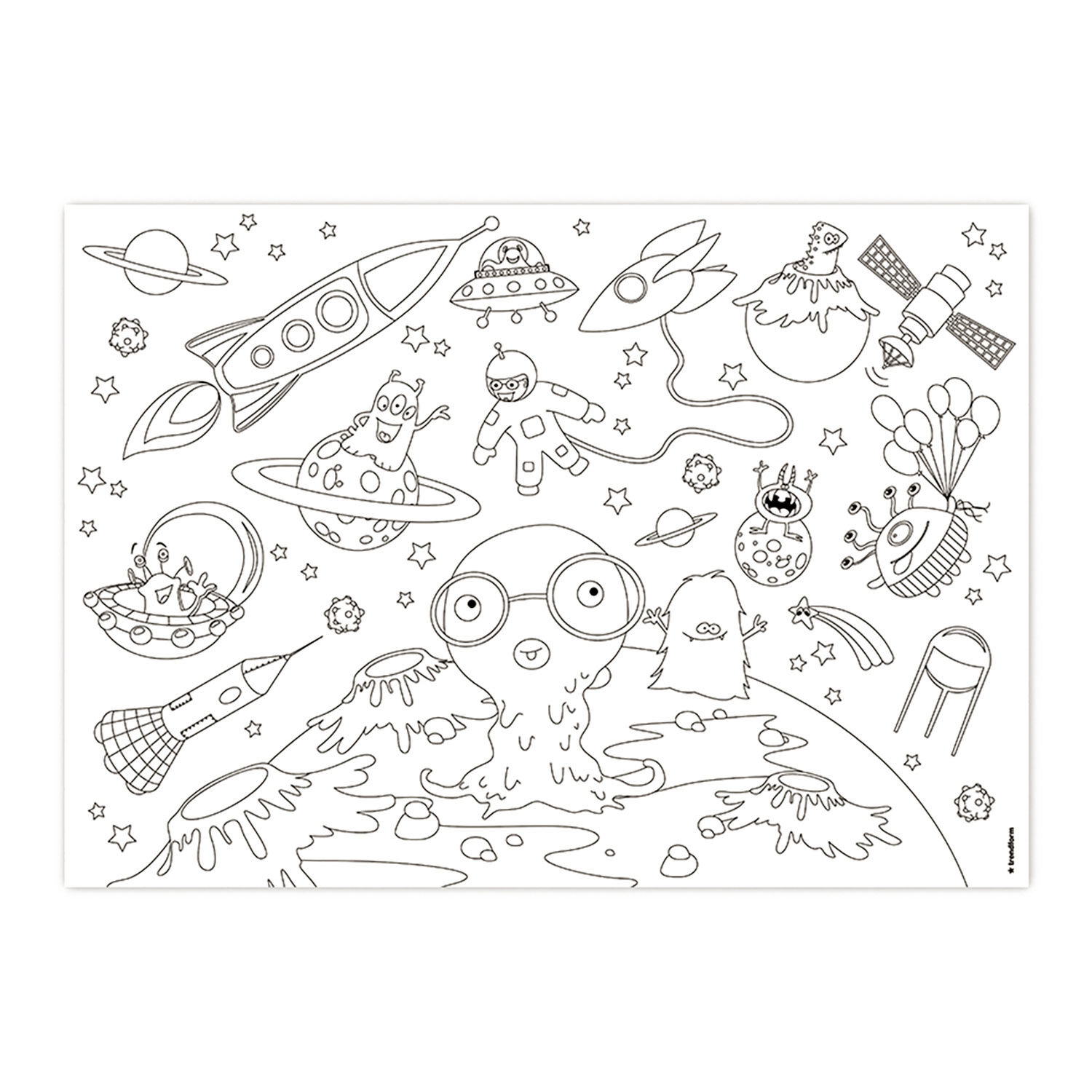 Papiertischset Kids Fun! Color-Me!