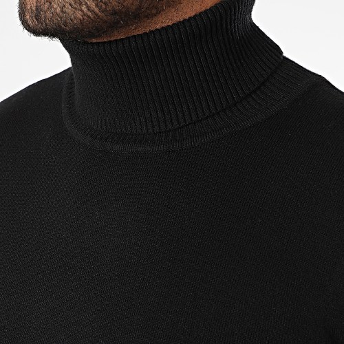 Lot De 2 Pulls Col Roulé Noir Gris Chiné