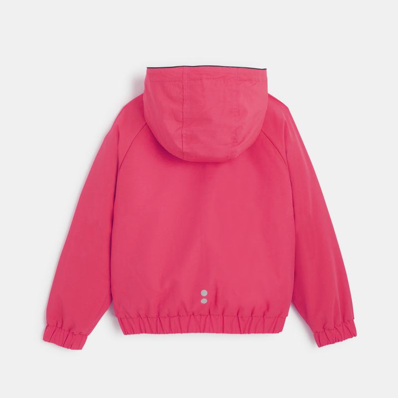 Blouson doublé déperlant rose fille