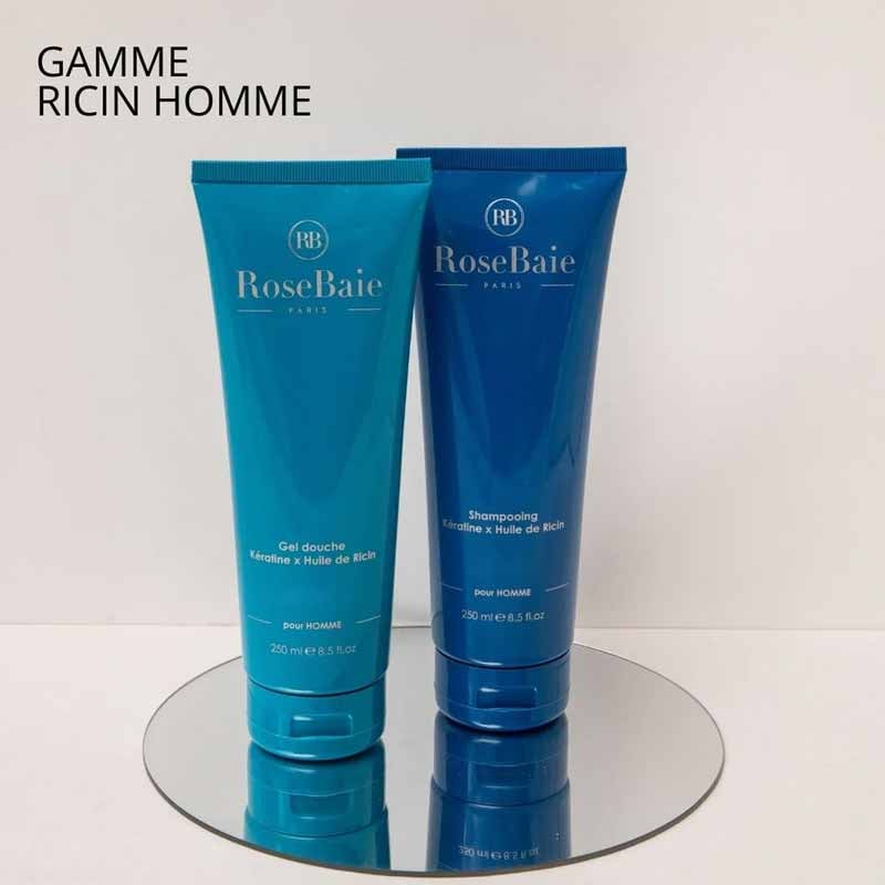 Shampoing & gel douche - Kératine & huile de ricin - Homme - 2 x 250 ml