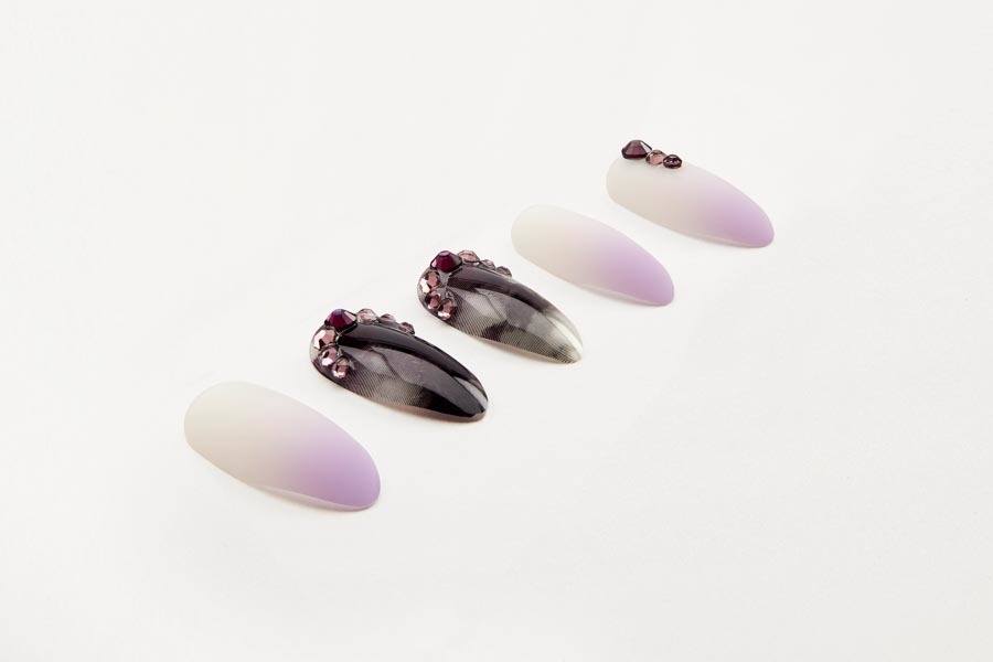 Ardell Nail Addict Marble Purple Ombre 1pcs