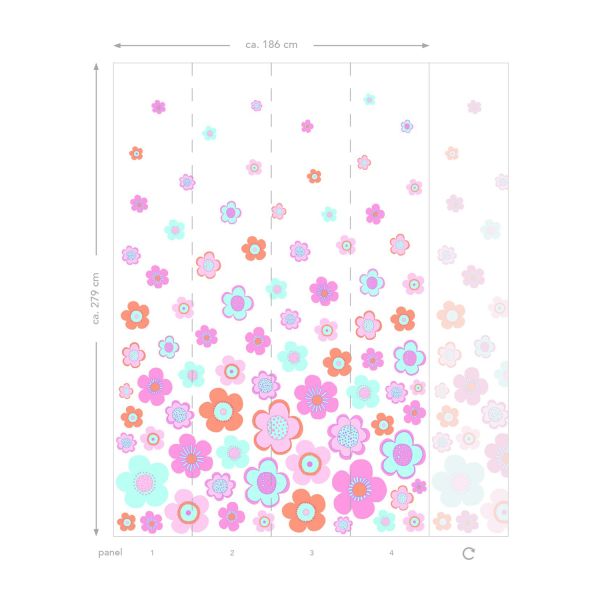 Estahome Vintage Bloemen Behang Meerkleurig