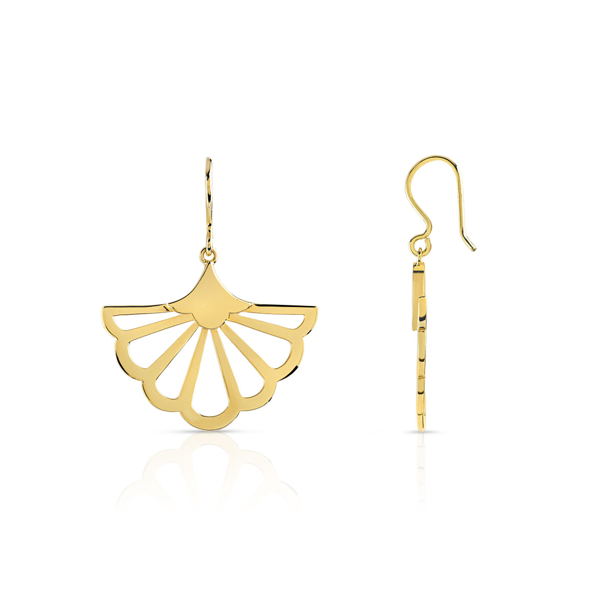 Boucles d'oreilles dorées