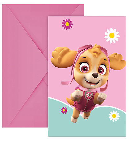 Decorata Party Einladungen - 6er-Pack - Paw Patrol Skye Ente Eve