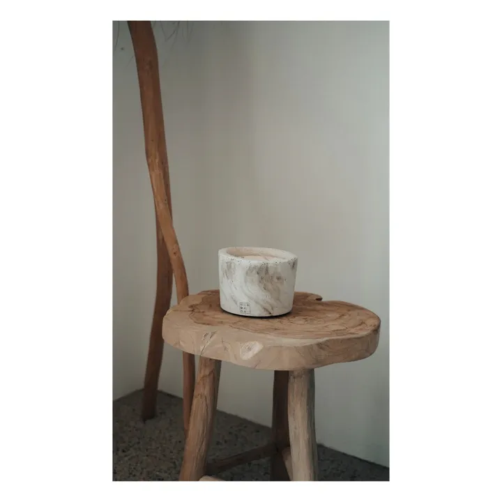 Mon Dada Bougie d'intérieur parfumée Down to earth M | Blanc/Écru