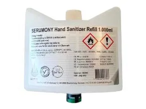 Hånddesinfektion Serumony Refill til dispenser 1 ltr,5 x 1 ltr/krt
