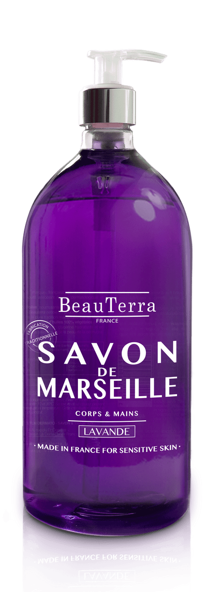 BeauTerra Marseille Liquid Soap Lavender - 300 ml.