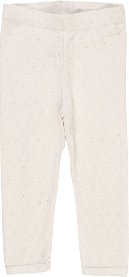 Copenhagen Colors POINTELLE HEART LEGGINGS Cream
