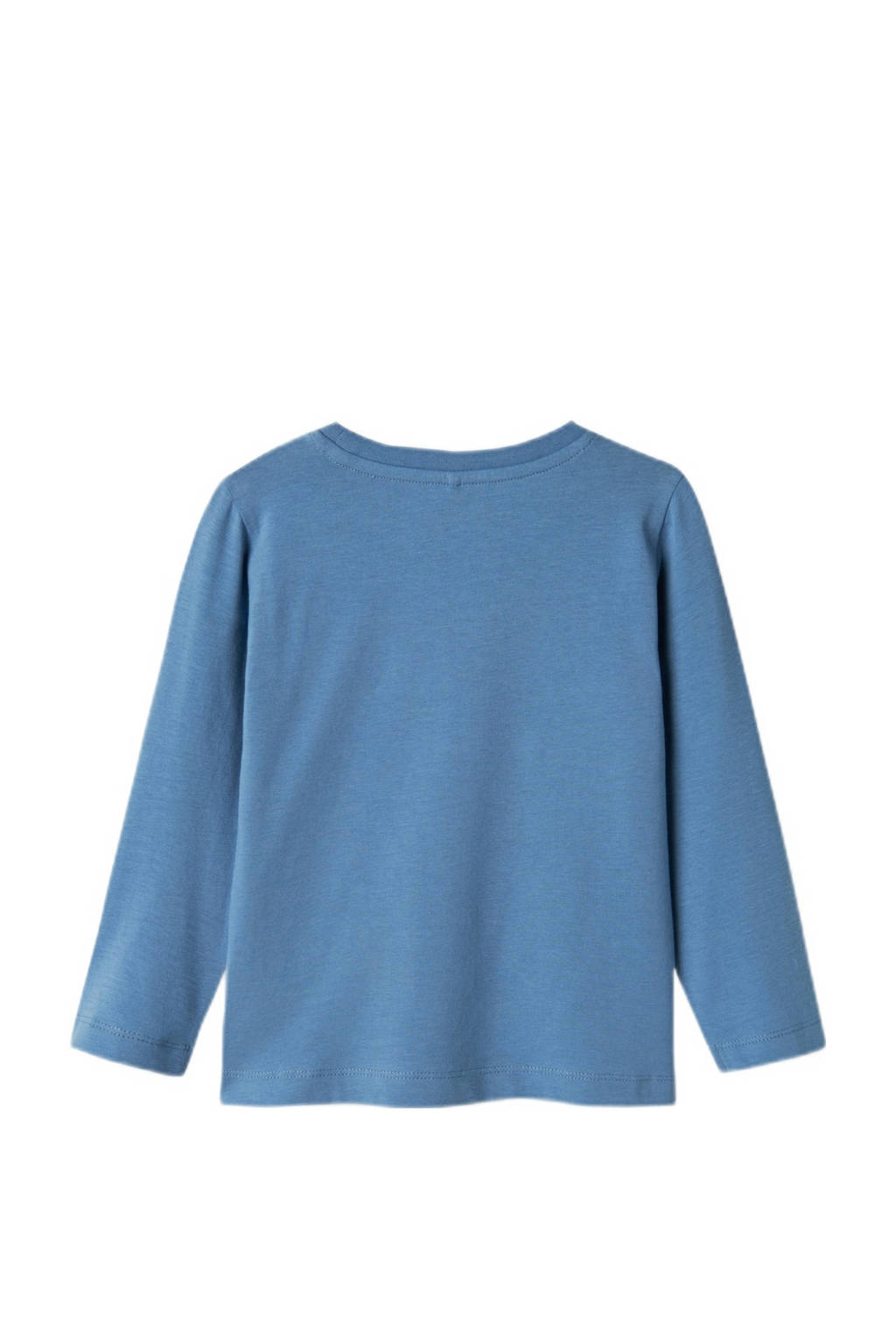 NAME IT longsleeve NMMPNADER met printopdruk midenblauw