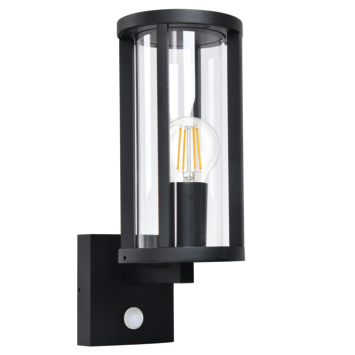 GAMMA buitenlamp Odense zwart met dag-nachtsensor