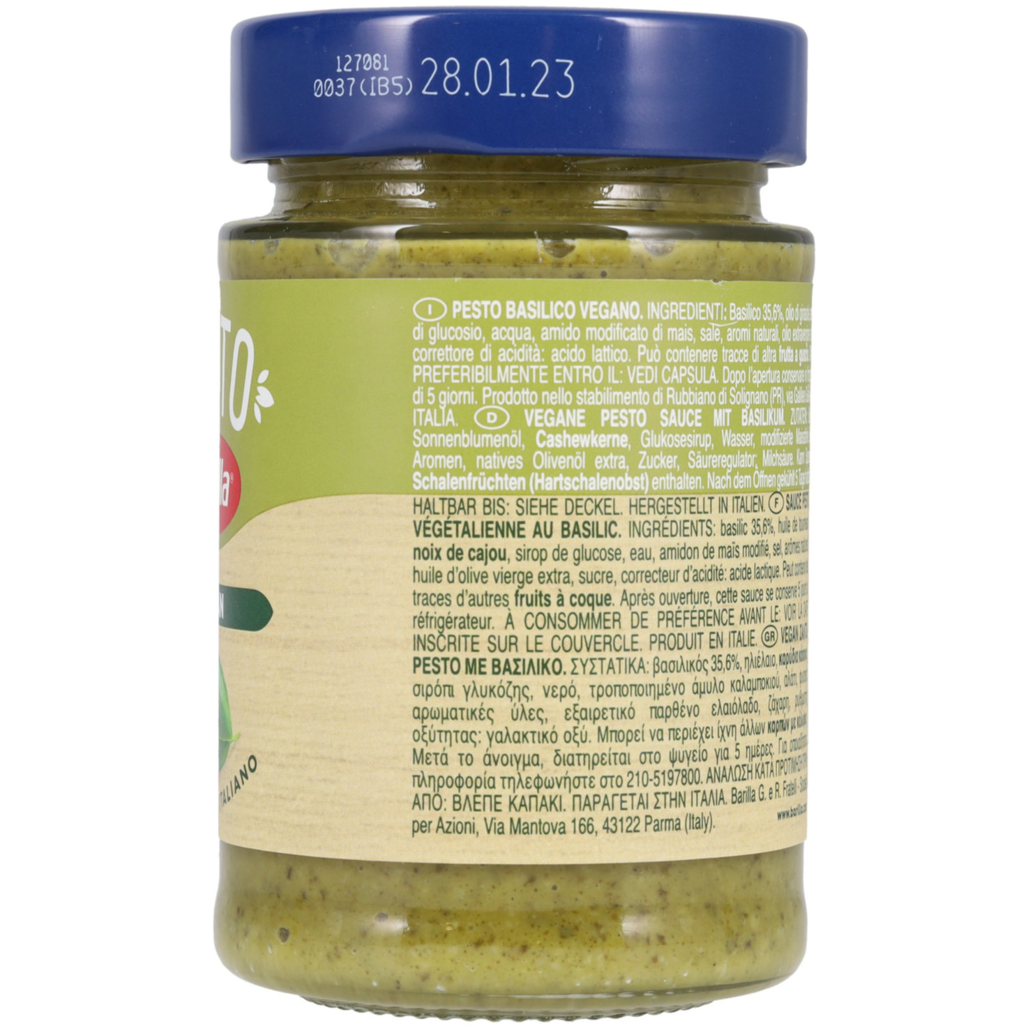 Barilla Pesto Basilico Vegan