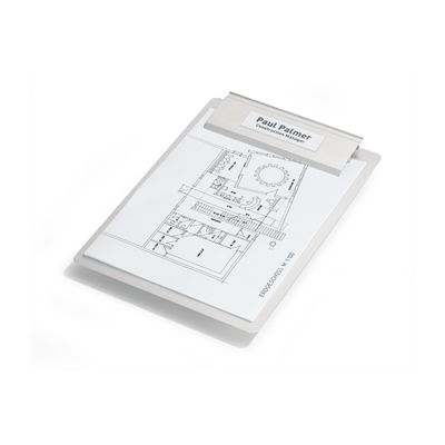 DURABLE POCKETFIX - 10 Porte-étiquettes adhésives - 30 x 100 mm - transparent