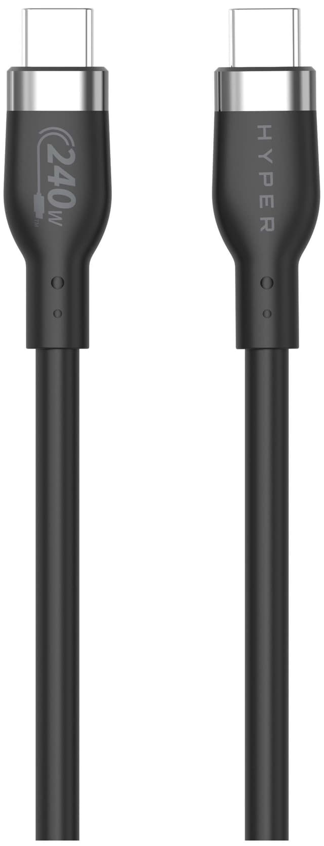 Hyper HyperJuice USB-C til USB-C opladningskabel 2 m (sort)