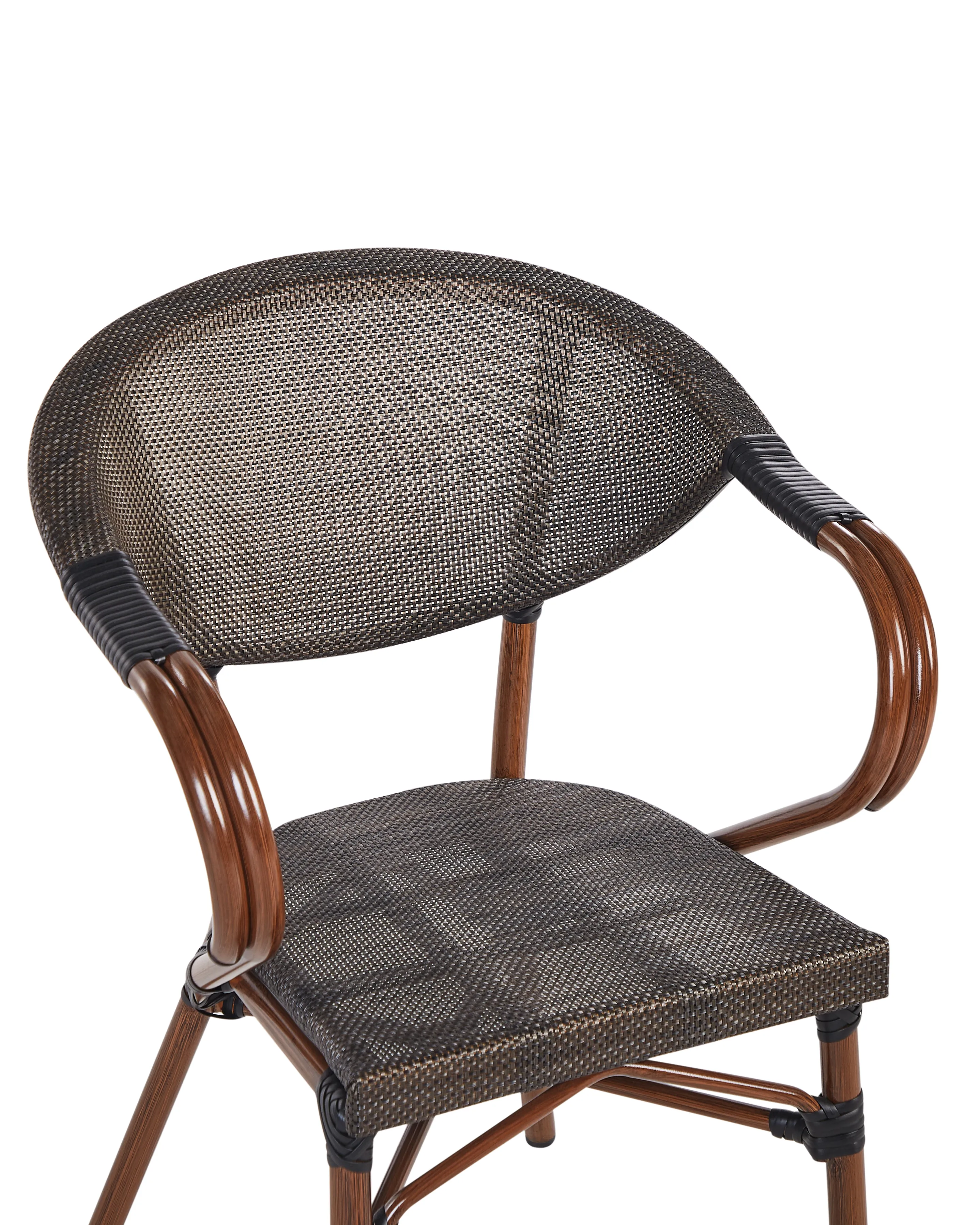 Set van 4 tuinstoelen CASPRI II Metaal Grijs