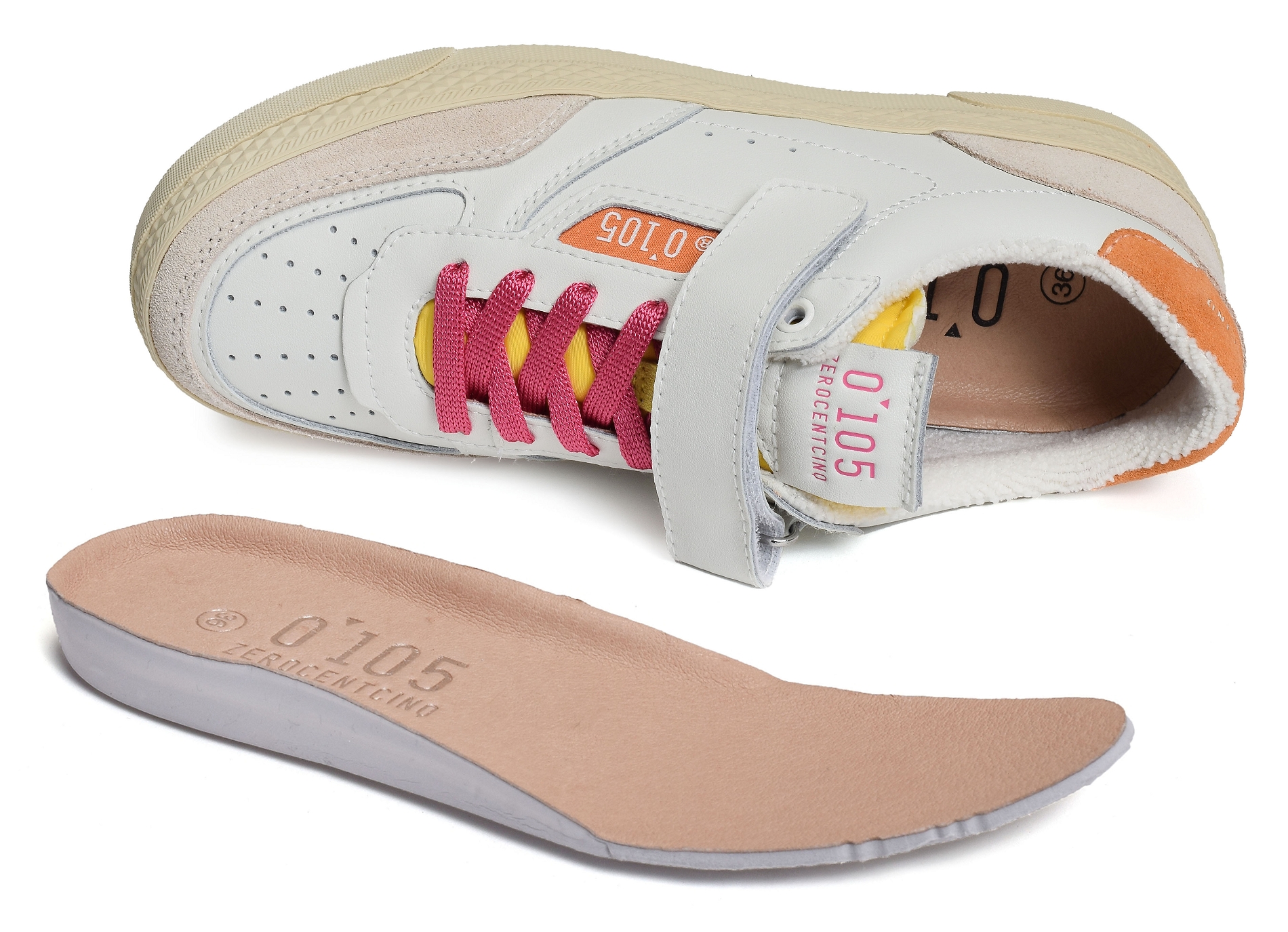 Hazel velcro blanc