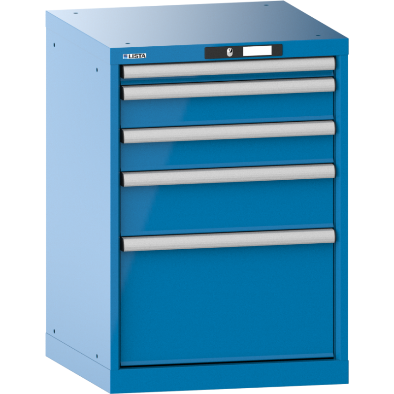 Armoire à tiroirs Lista 27x27E H 80 x L 56,4 x P 57,2 cm avec plusieurs tiroirs Key Lock