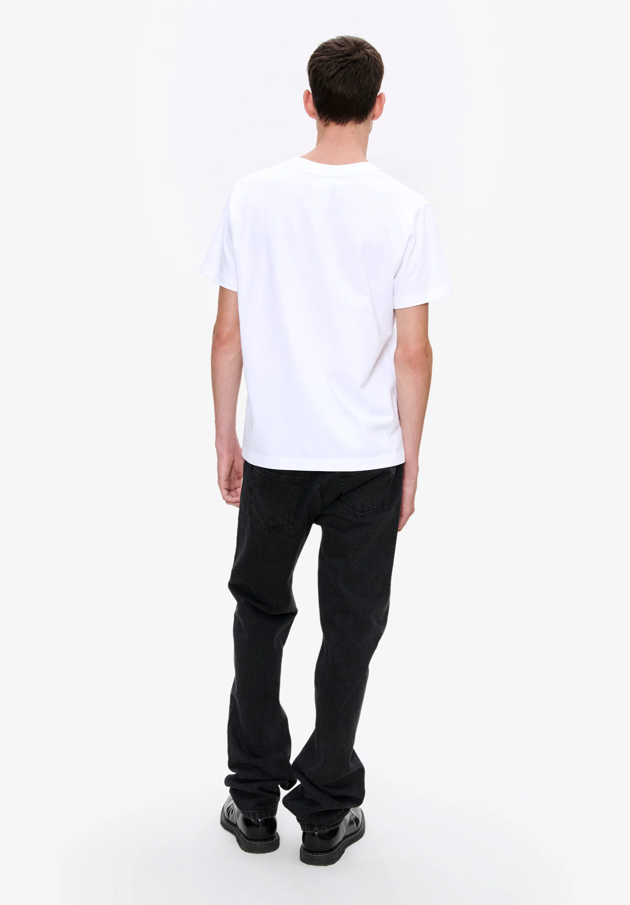 t-shirt standard grand vpc GOTS - Blanc/dark navy