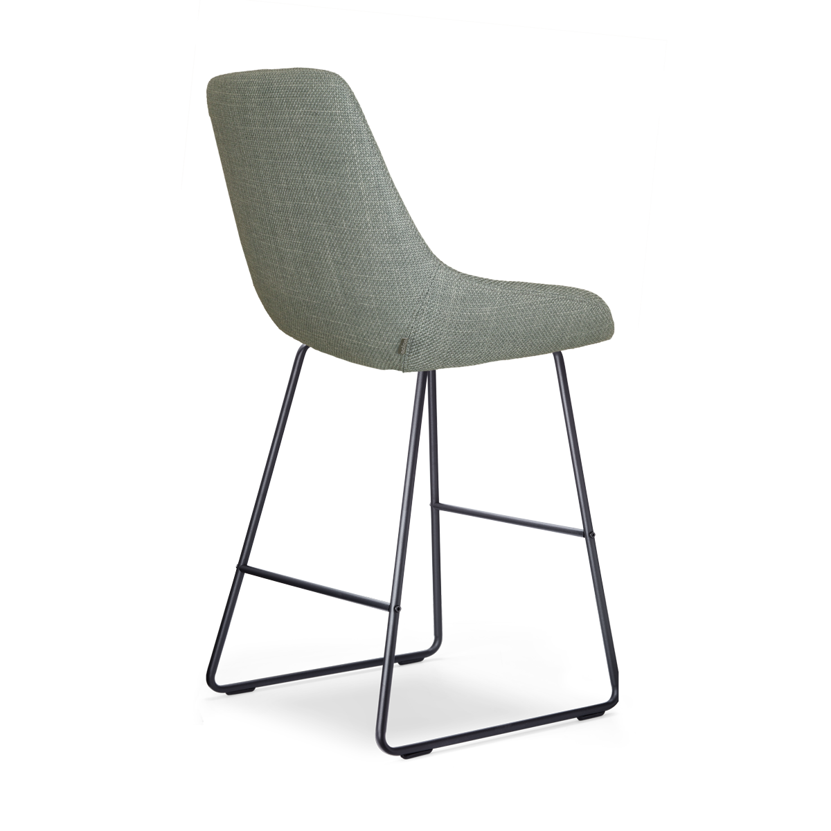 Barkruk Nino-Isa licht groen - zwart onderstel - 75 cm