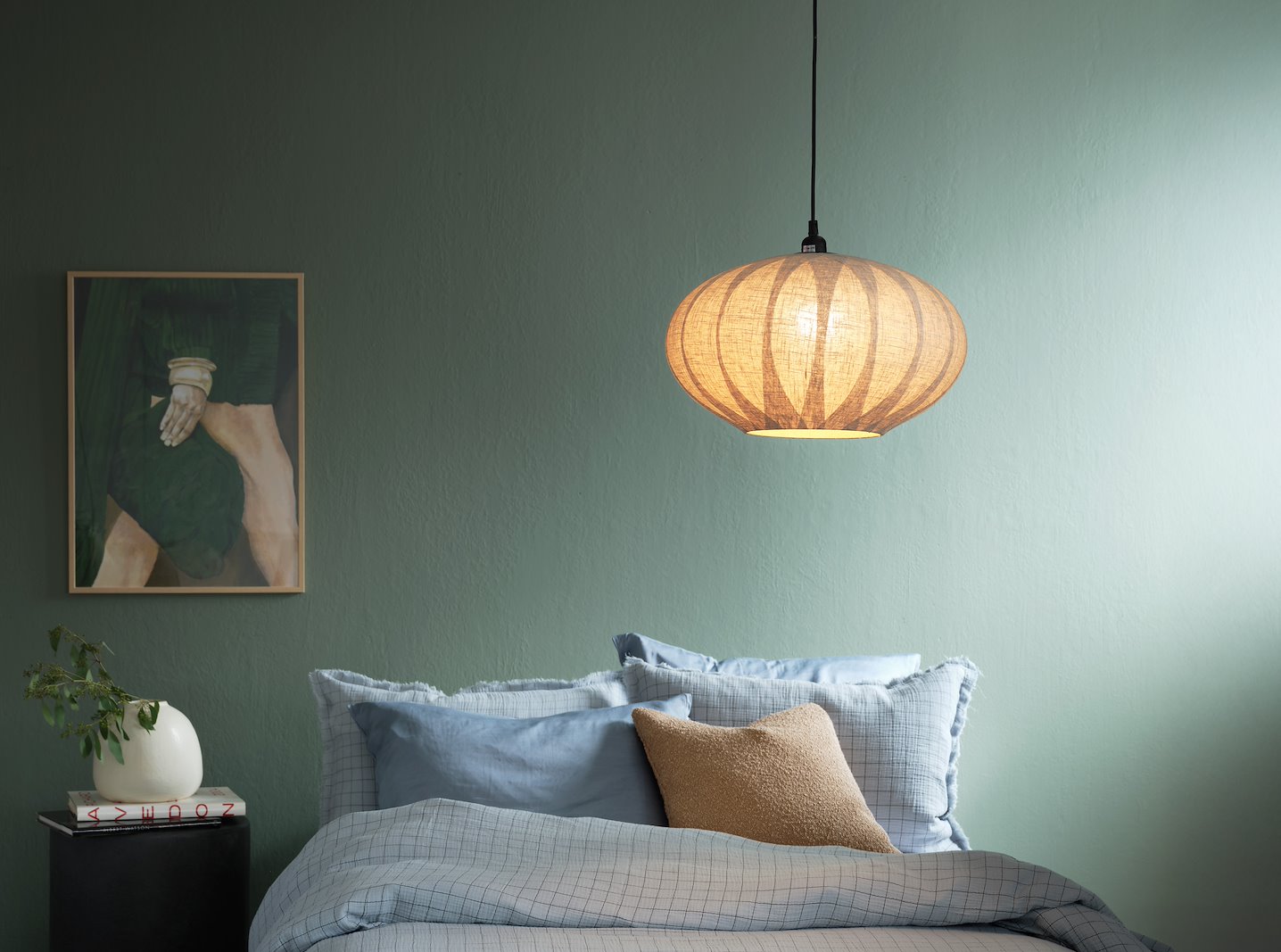 Calix takpendel Offwhite linskjerm Ø45cm E27