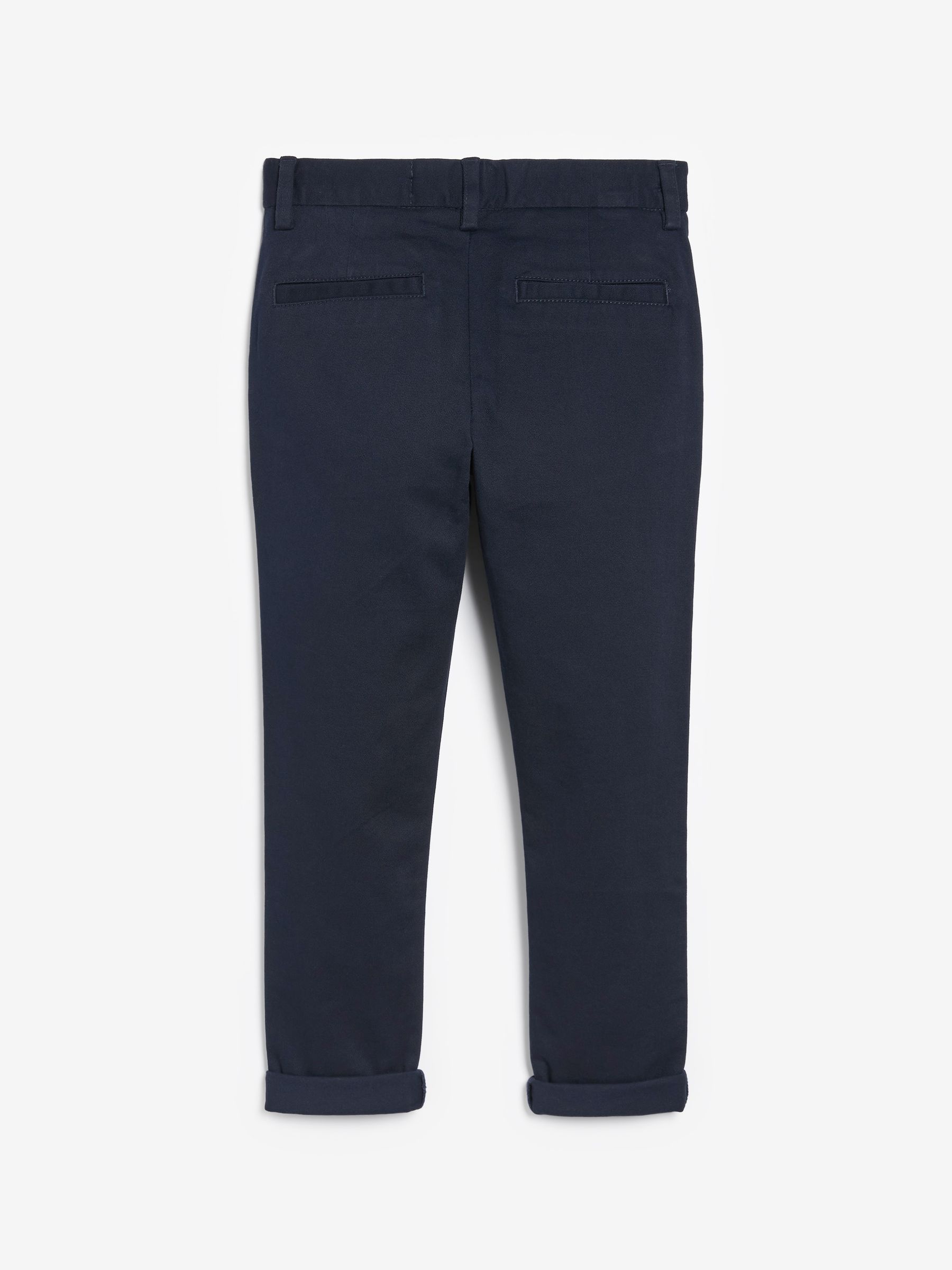 Donkerblauw - Stretchy chino's (3-17jr)