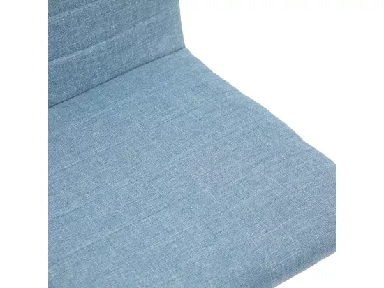 SVITA LINUS chaise de bureau chaise pivotante pour enfant chaise de bureau chambre d'enfant revêtement en tissu bleu