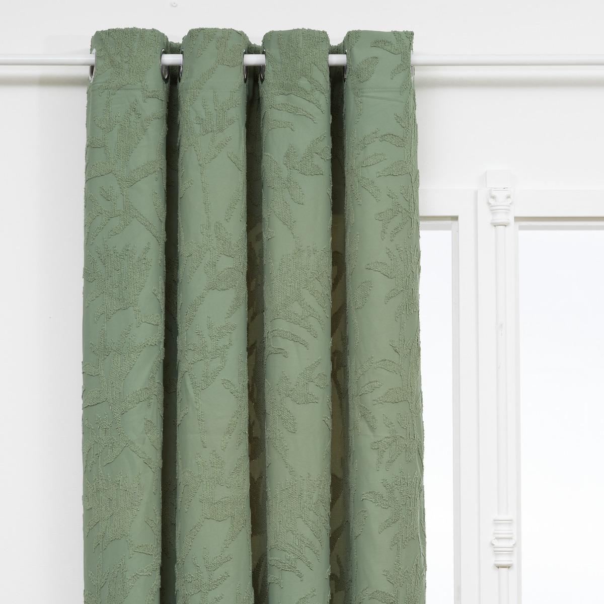 RIDEAU JACQUARD WILLOW CELADON 135X260CM