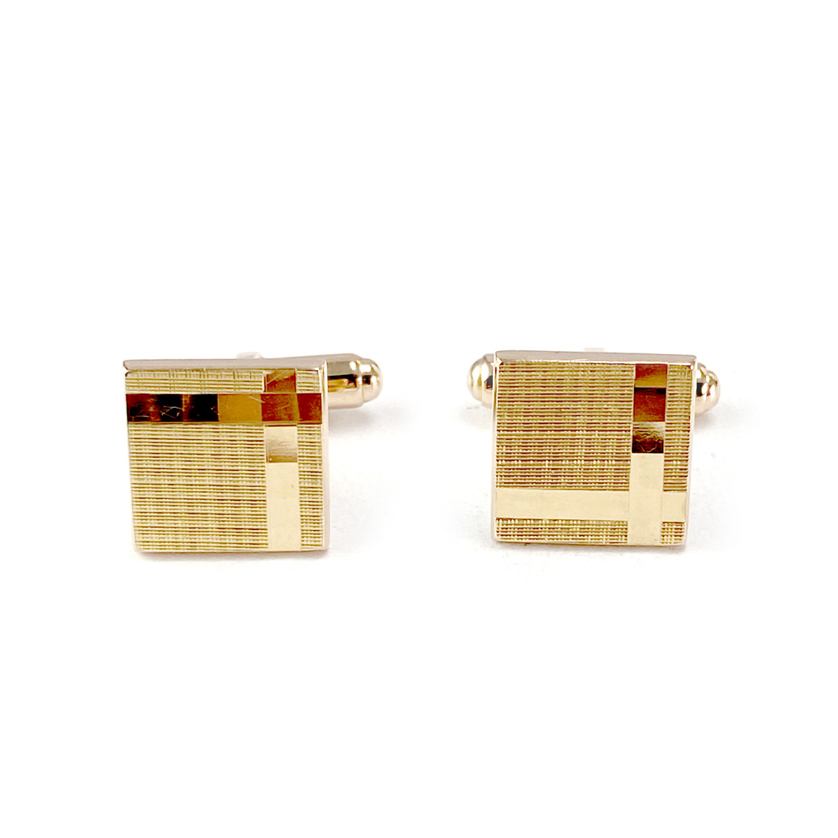 Bouton de manchettes d'occasion or 750 jaune