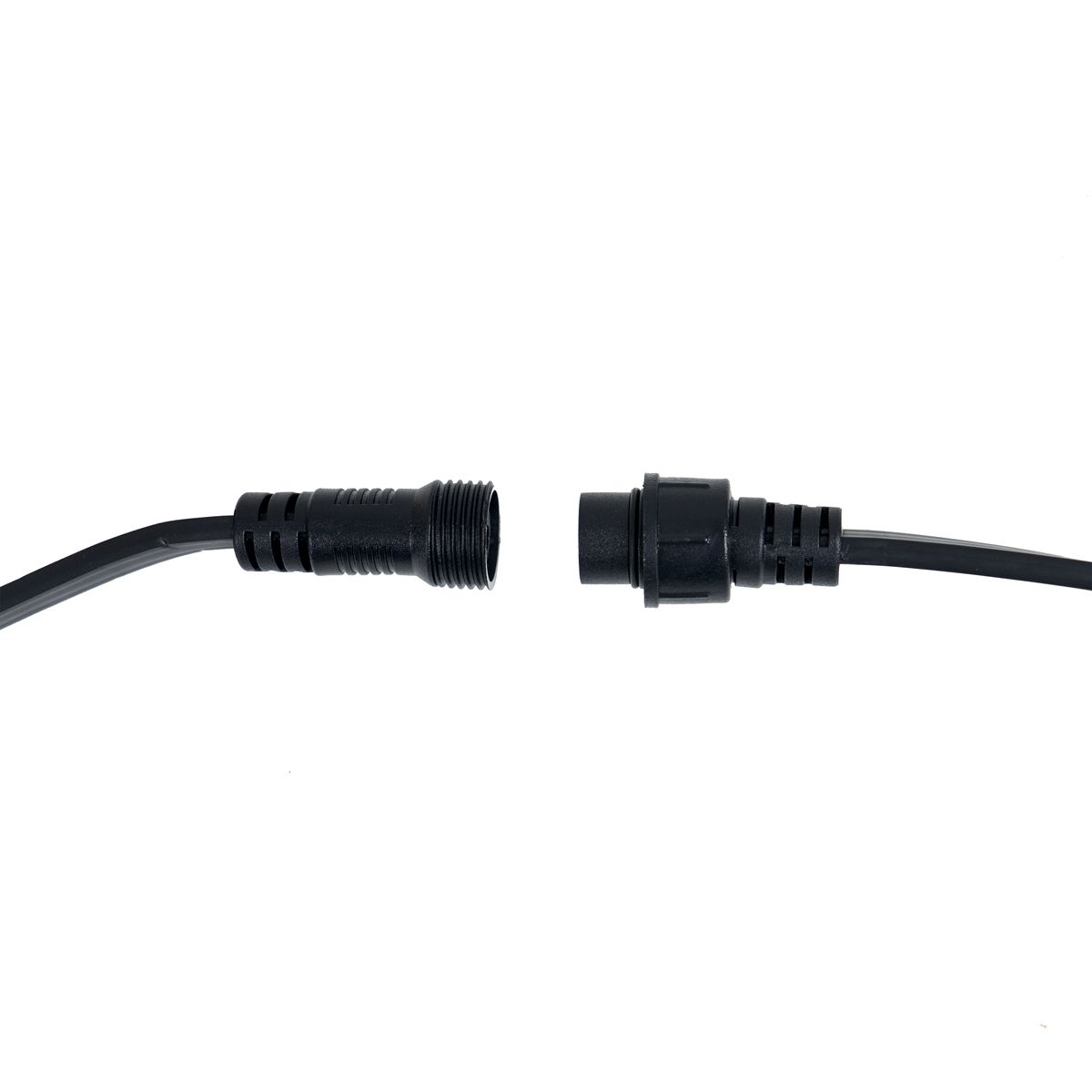 Lichtsnoer zwart koppelbaar met stekker 14m 30-lichts IP44 - Lubber