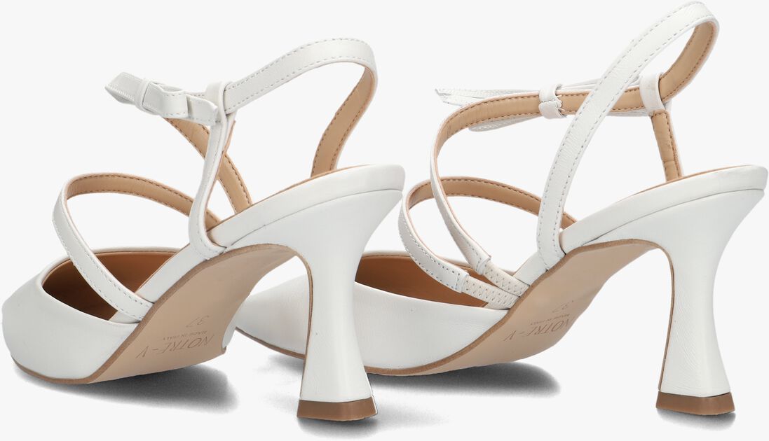 witte notre-v sandalen met hak 2722