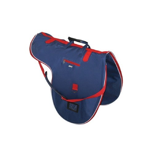 Bolsa lateral modelo Cruise em azul marinho/vermelho/branco