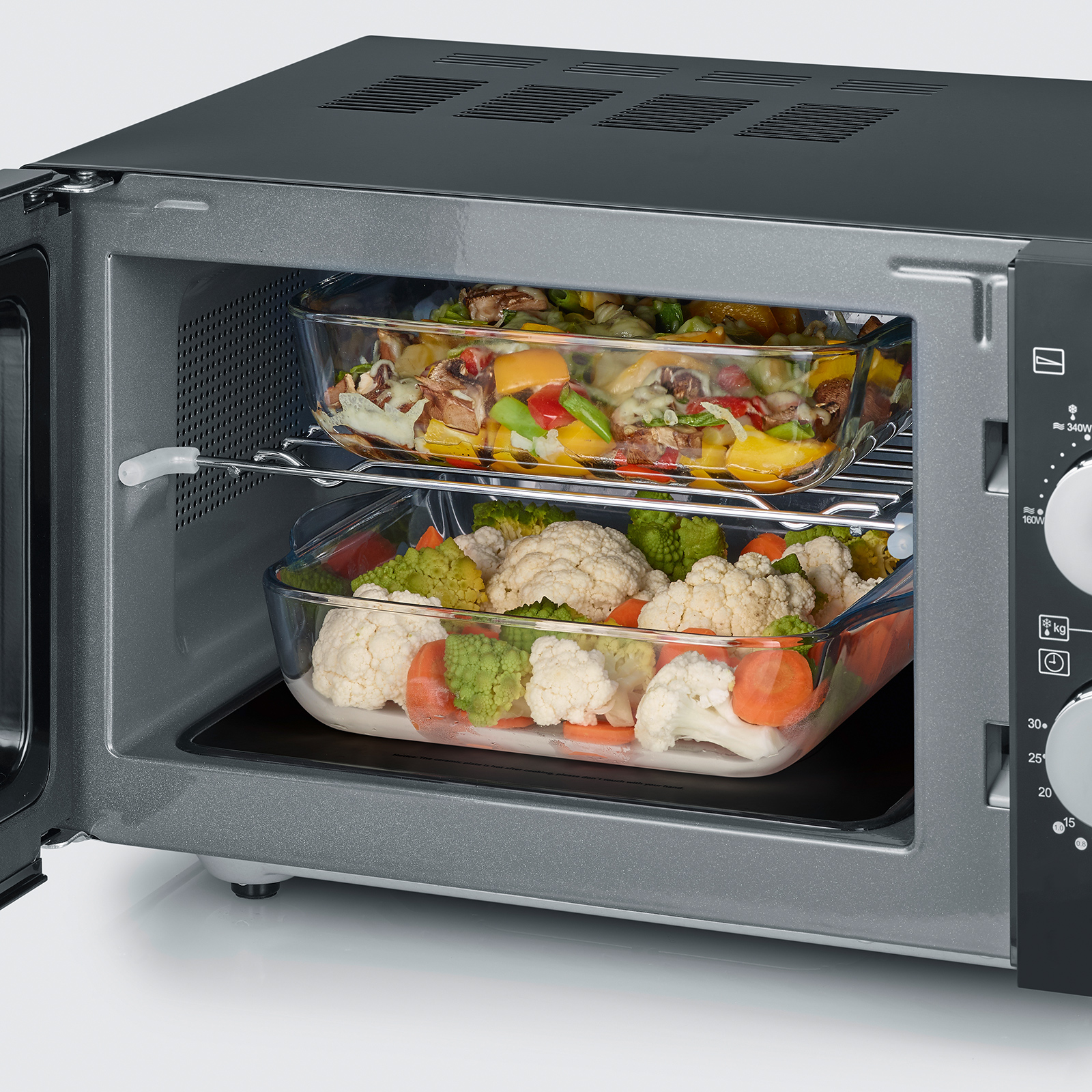 SEVERIN Mikrowelle MW 7762 - schwarz - 1000 Watt