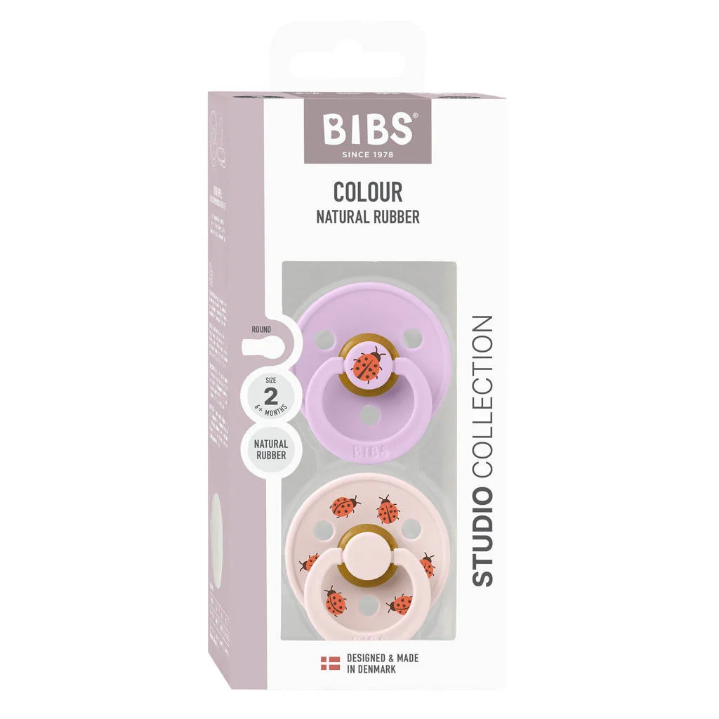 BIBS Studio Colour Studio Colour Ladybug - Maat 2 - Violet Sky Mix (2 stuks)