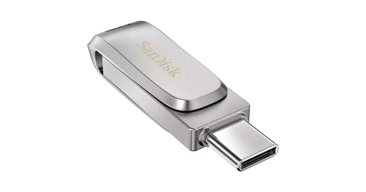 SanDiskUltra Dual Drive Luxe 1 TB usb-stick  (Zilver, USB-A 3.2 Gen 1, USB-C 3.2 Gen 1)