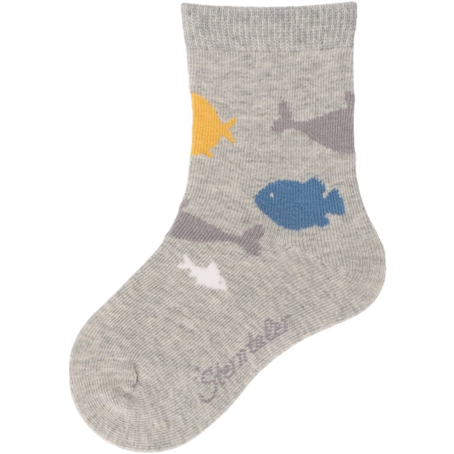 Sterntaler Socken 3er-Pack Fische mattgelb