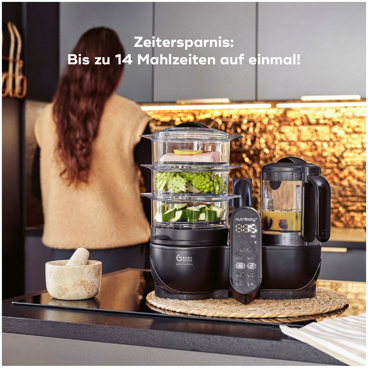 BabymoovBabymoov   Nutribaby Plus XL Nahrungszubereiter Black