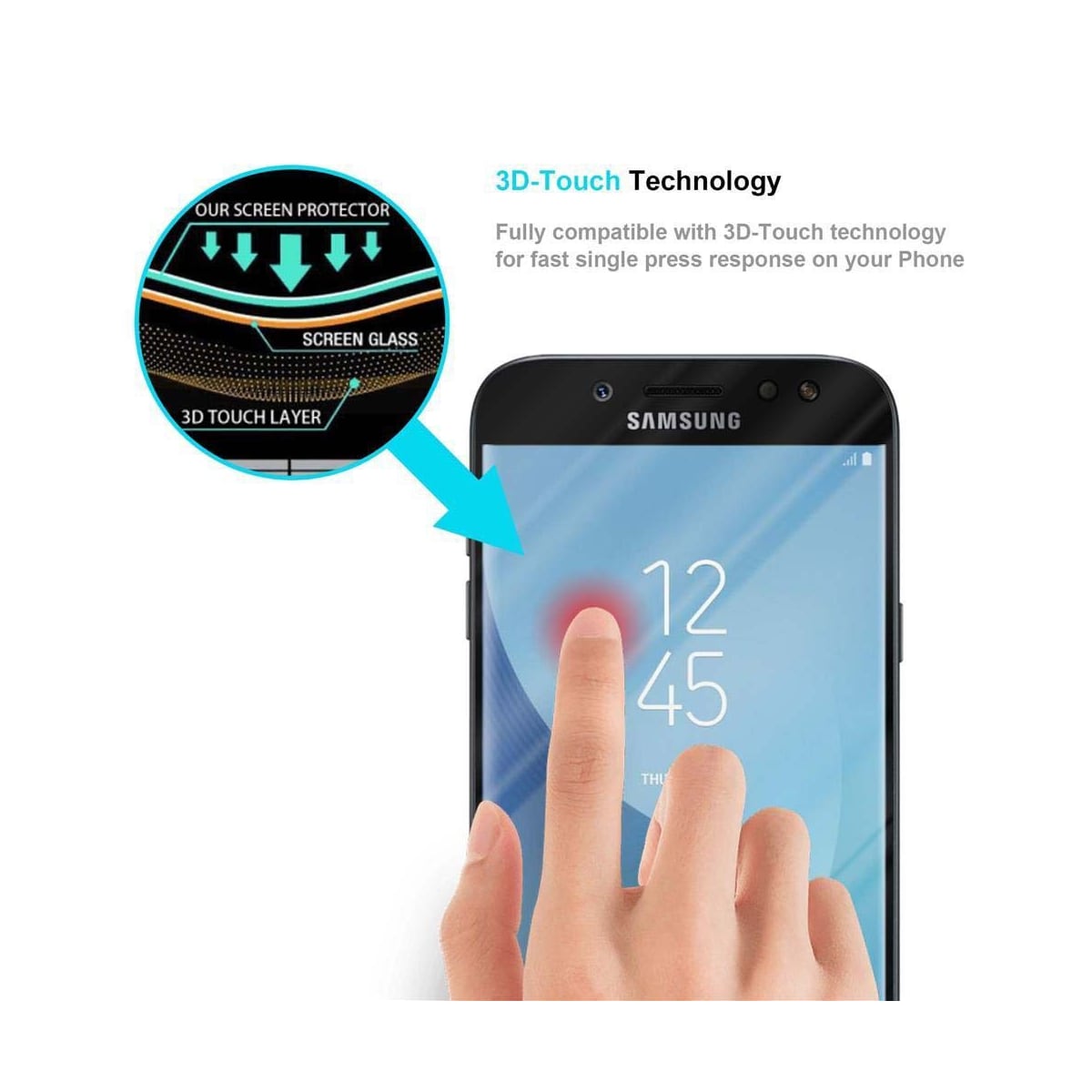 Samsung Galaxy J7 2017 Skjermbeskytter Skärmskydd