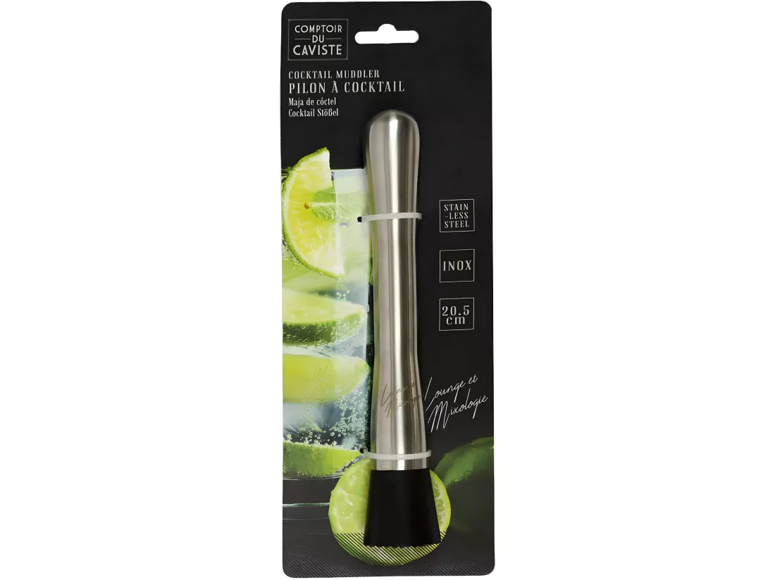 Pilon à cocktail en inox 20.5 cm