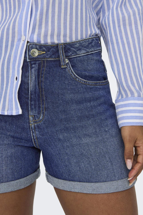 Only blauwe dames korte broek