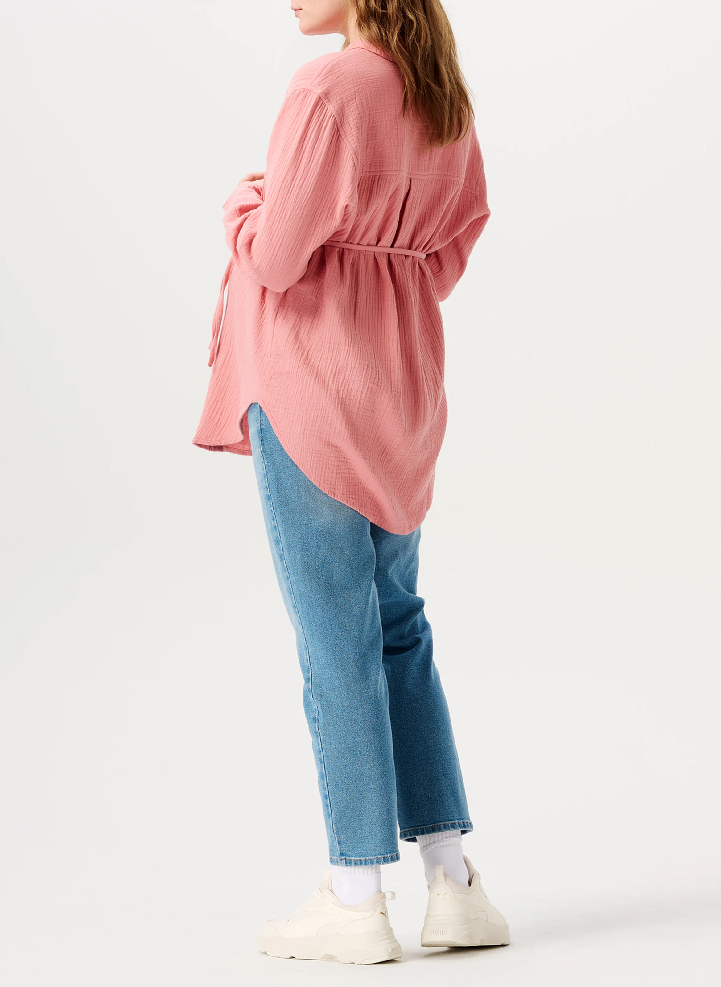 ARLES - Chemisier de grossesse en coton| Rose