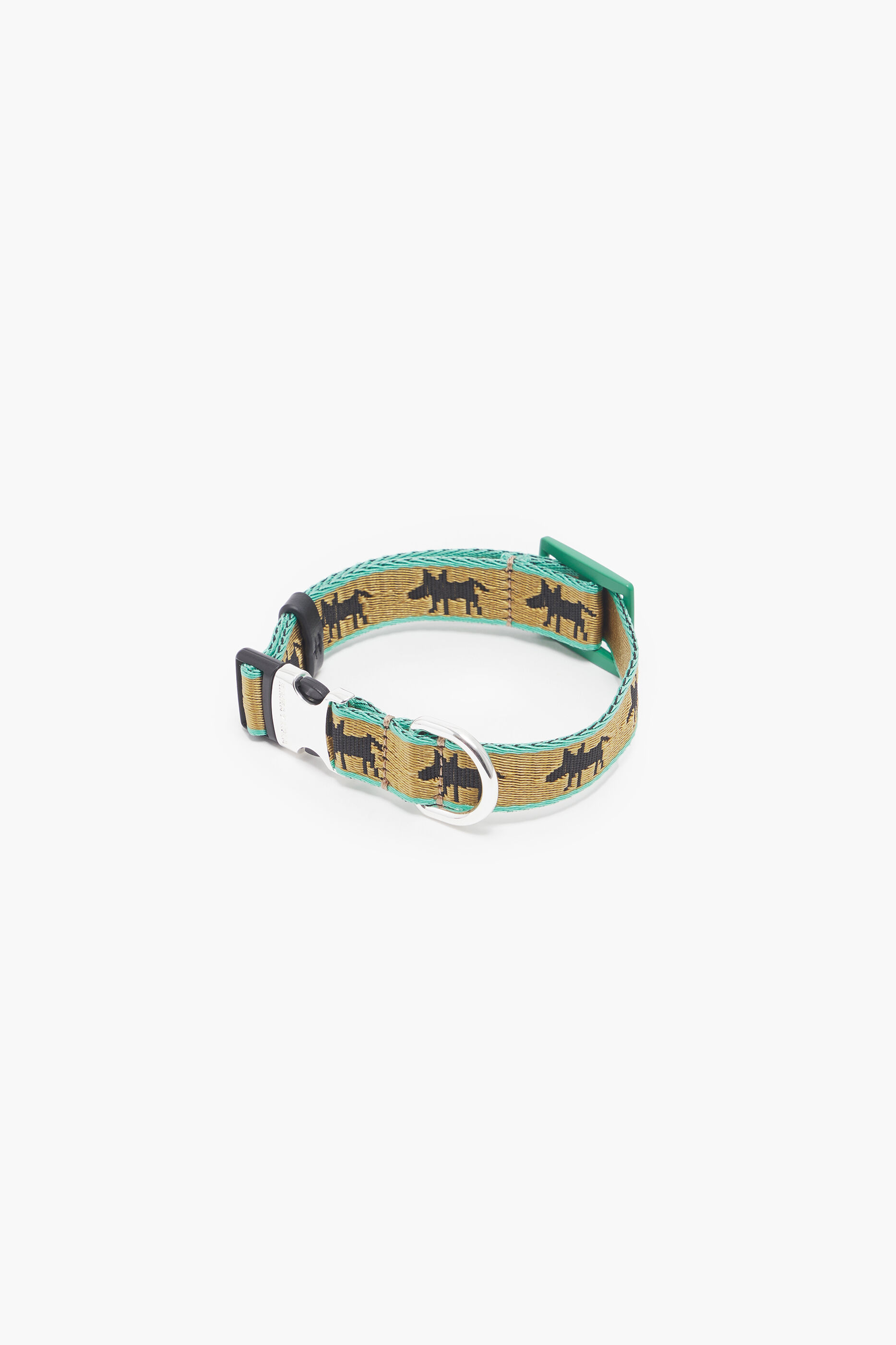 Coleira para animais de estimação Khaki Lola com logotipo