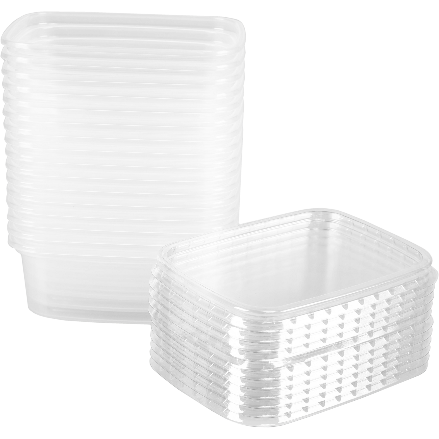 Bak, PP, 200ml, excl. Deksel, saladebakje, 108x82x40mm, transparant