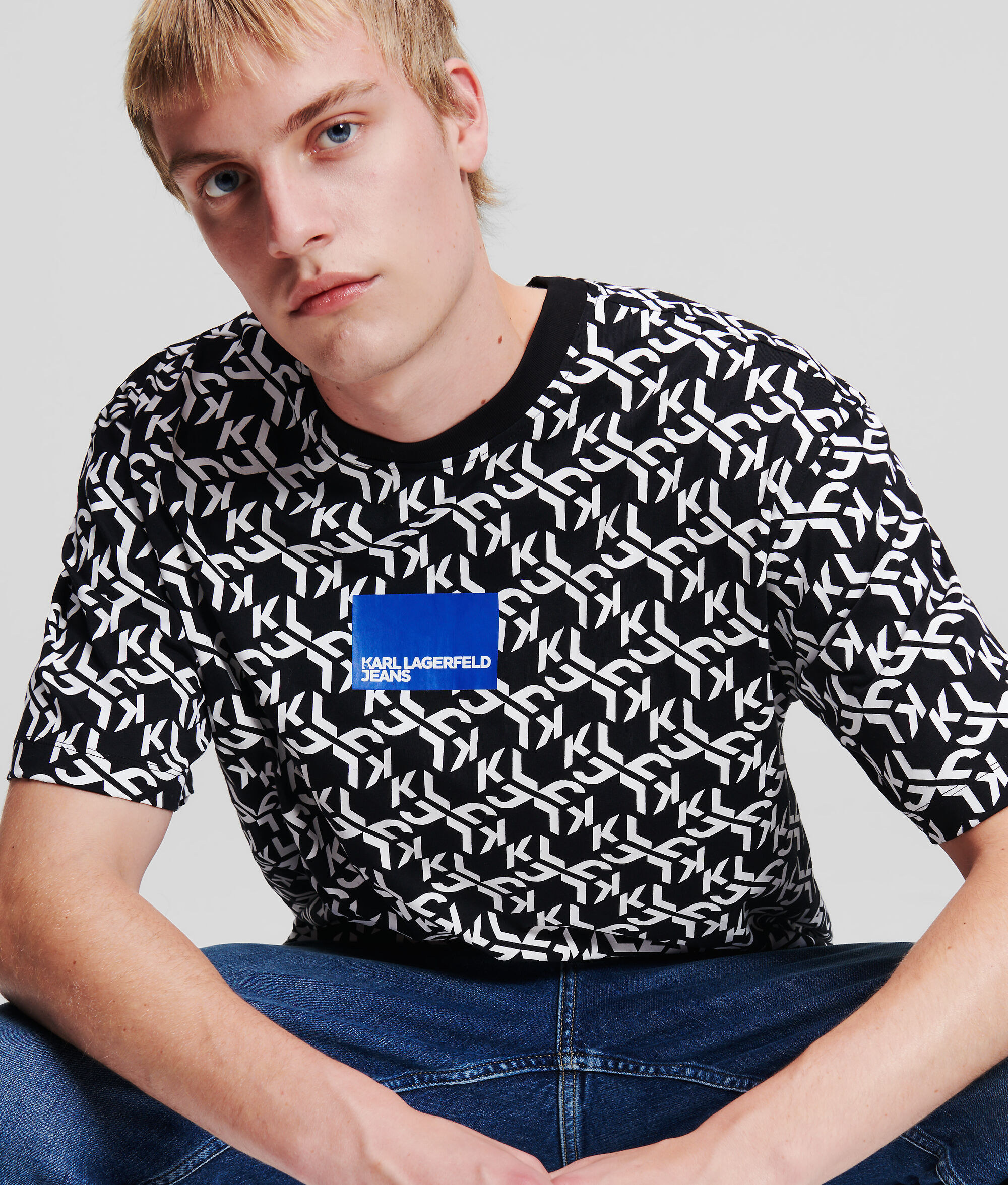 T-SHIRT KLJ MONOGRAM FAÇON ALL-OVER
