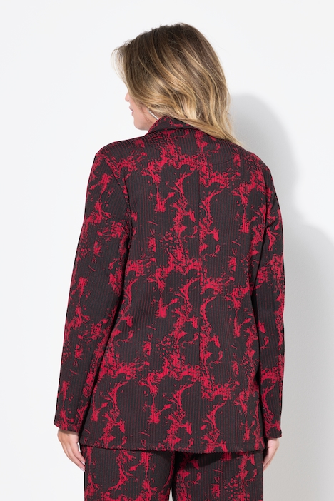 Jerseyblazer, Rippstruktur, Alloverdruck